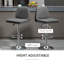 Dixion Swivel Upholstered Adjustable Height Counter Stool with Metal Frame
