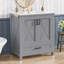 Meuble-lavabo de 30 pouces avec lavabo simple-2004584508