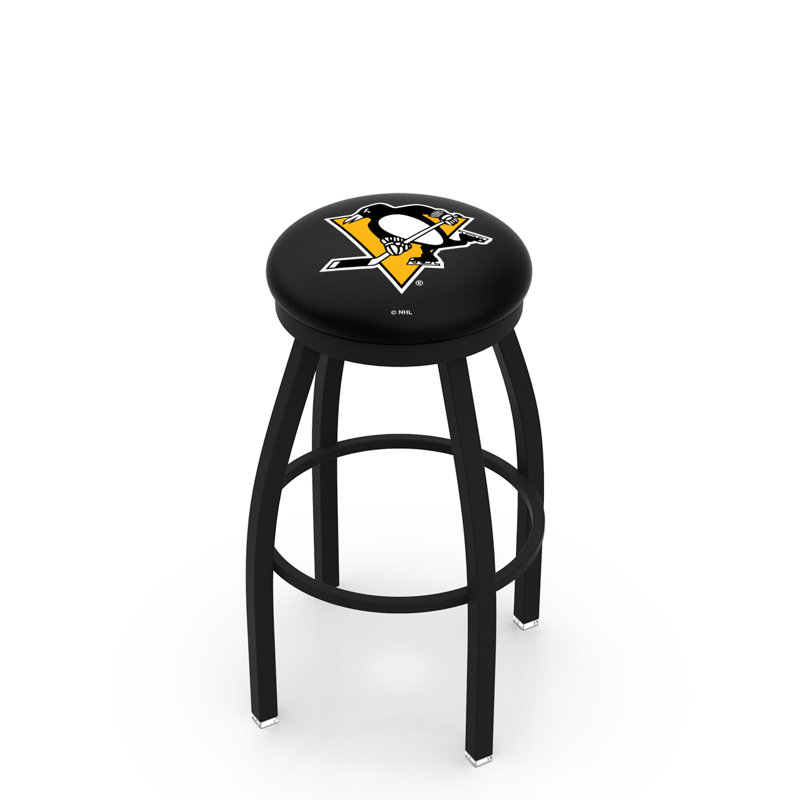 NHL Swivel Extra Tall Stool, Pittsburgh Penguins, Black, "Extra Tall (36" Seat Height)"