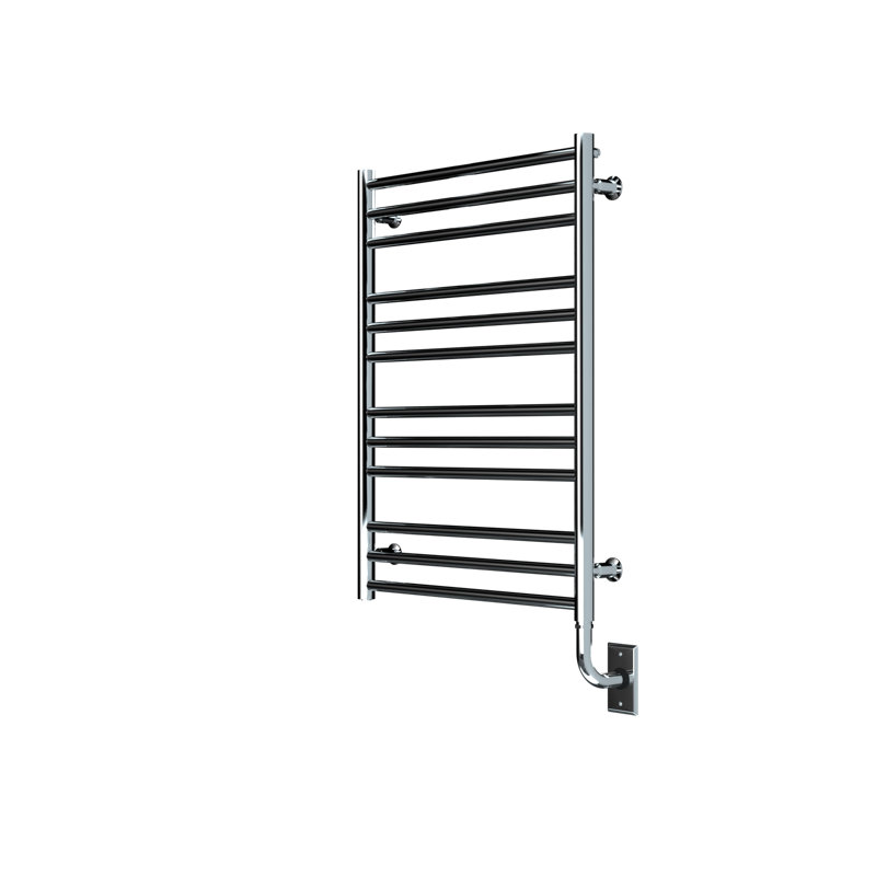 Porte-serviettes mural électrique chauffant mural 23,5 po x 31 po Sorano - Chrome, Garantie à vie, Chrome chrome, À brancher