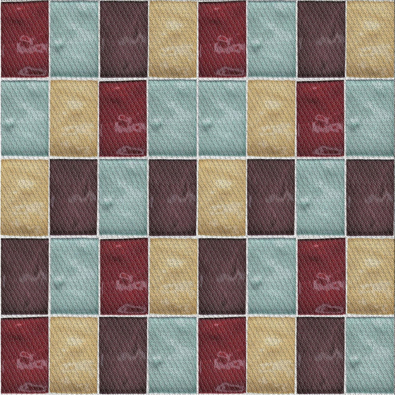 Geometric Indoor Rug, Square 6'