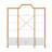4-Tier Bookcase With Storage Cabinet Shelf