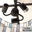 Luminaire suspendu tambour 2 lumières