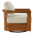Solid Acacia Wood Swivel Patio Armchair