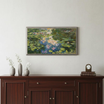 La Bassin aux Nympheas Silver Framed Print Wall Art