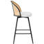 361° Swivel Upholstered Rattan Counter Height Bar Stool-1521301506-1507232250-1493172909