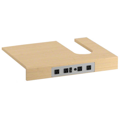 Adjustable Shelf with Electrical Outlets for Kohler 36" Tailored Vanities with 1 Door, 3 Drawers Right