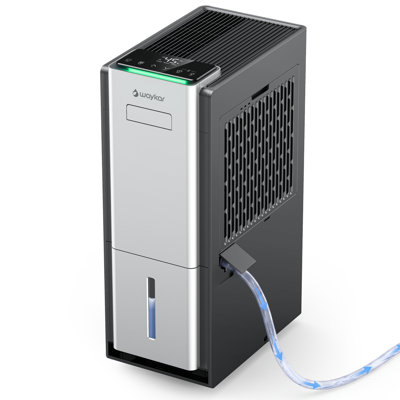 Déshumidificateur Energy Star 80 pintes pour jusqu'à 5000 Ft, contrôle intelligent de l'humidité, fonctionnement silencieux de 42 dB et options de drainage flexibles, technologie anti-corrosion pour 5 000 pieds carrés