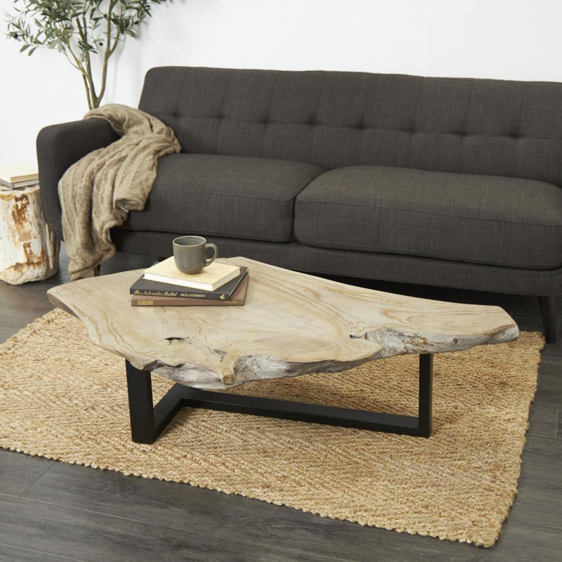 Table basse de salon en bois de teck Loudon