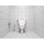 Essentials 15.69" Wall Mounted Toilet Brush and Holder