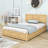Satbir Wood Platform Bed with 2 Drawers and Headboard-1557873776