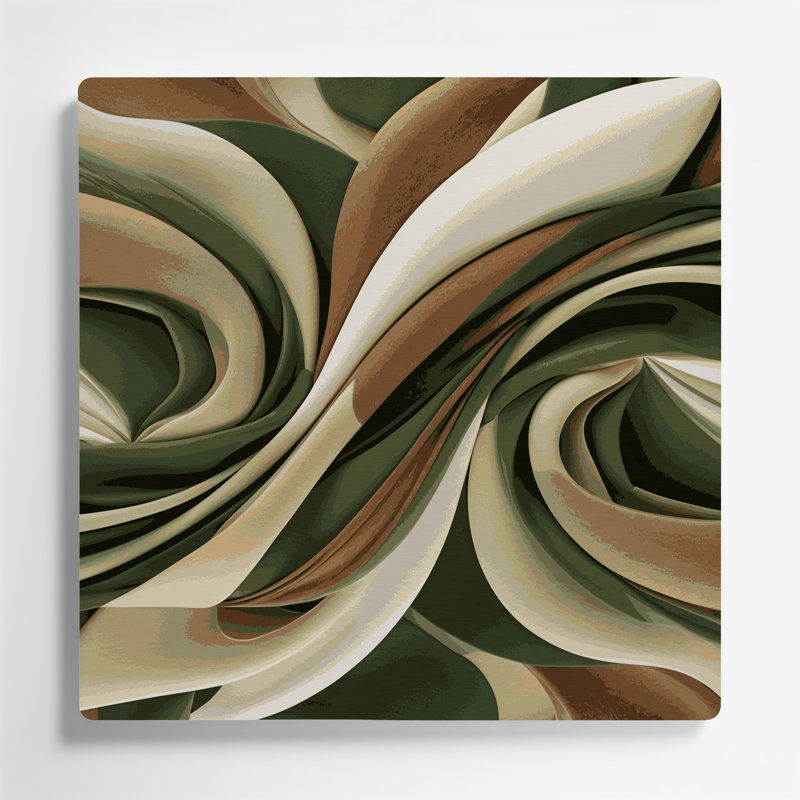 «Biomorphic Abstraction 17», art mural en métal brun, H 16 po x l 16 po
