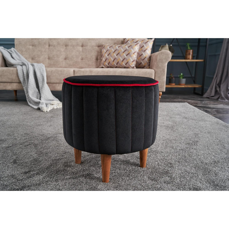 Pouf, Rouge / anthracite