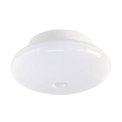 Plafonnier blanc Feit Electric H 3,8 po x l 7,5 po x L 7,5 po avec détecteur de mouvement