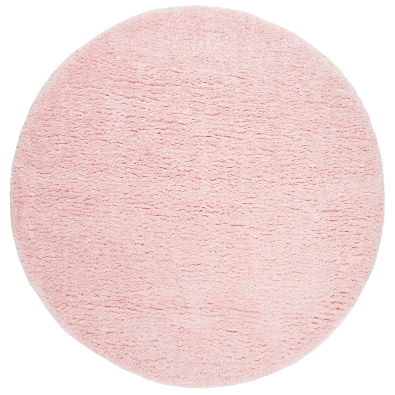 Madrid Shag 200 Performance Solid Color Rug, Round 5'3"