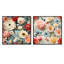 Flavio - Ensemble de 2 collages carrés floraux-101844204-101844205