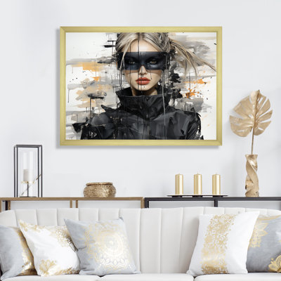 Art mural noir et gris mode futuriste I - Dior