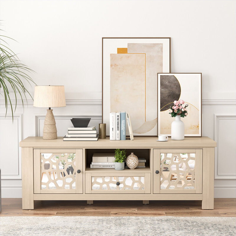TV Stand for TVs up to 60", Beige