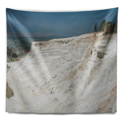 Vue panoramique de la tapisserie de Pammukale