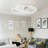 Depuley 20 Inch Low Profile Ceiling Fan with Light, Quiet, App & Remote Control, Dimmable 3 CCT LED, Flush Mount for Bedroom，in White-414857816-414857819