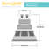 Sunlight2®GU10 120V AC, 7W Bulb, Dim to Warm, 3000K to 1800K, 24°Beam Angle, Silver Finish.