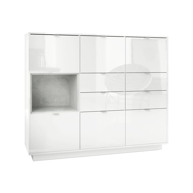 Mcclung 153cm Sideboard, Concrete-coloured, No