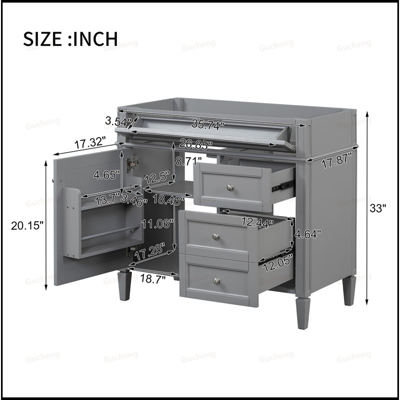 36Inch Bathroom Vanity Cabinet
