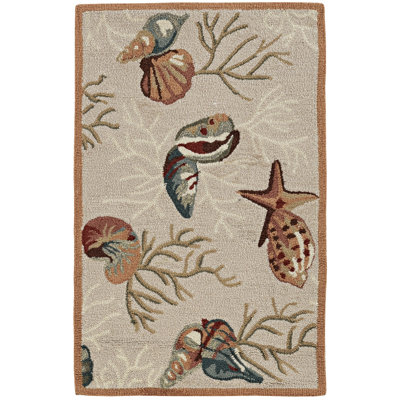 Tapis beige bouclé fait à la main Valletta
