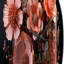 Horloge murale en forme de bouteille de parfum avec fleurs roses I-93383467