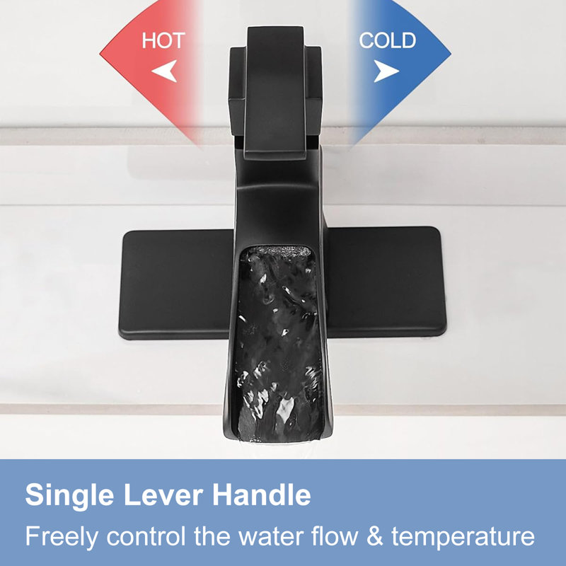 Single Hole Single-Handle Low-Arc Bathroom Faucet In Matte Black With Drain Assembly, Matte Black
