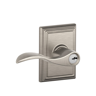 Accent Lever with Addison Trim Keyed Entry Lock