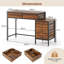Metal Base Computer Desk