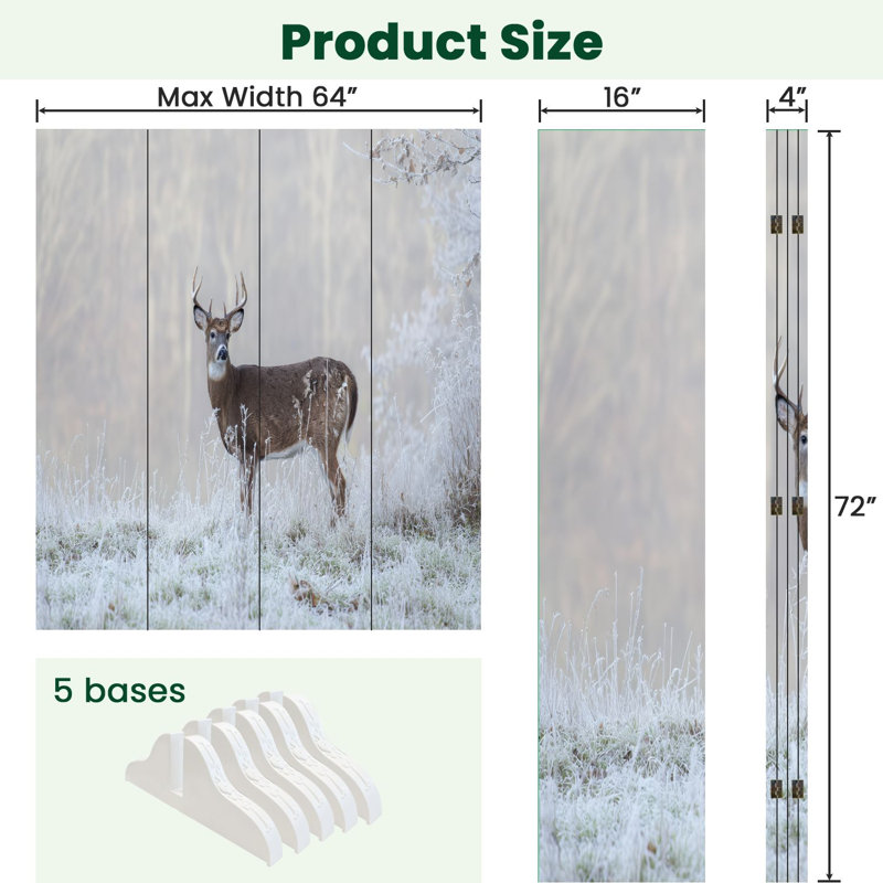 Cloison pliante 4 panneaux Royal Whitetail Buck