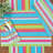 Vincenza Key Lime Stripe Cotton Table Runner