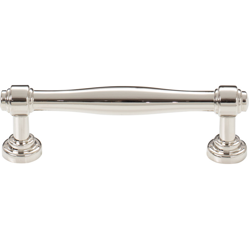 Ulster Bar Pull, Polished Nickel, 3 3/4" Center to Center