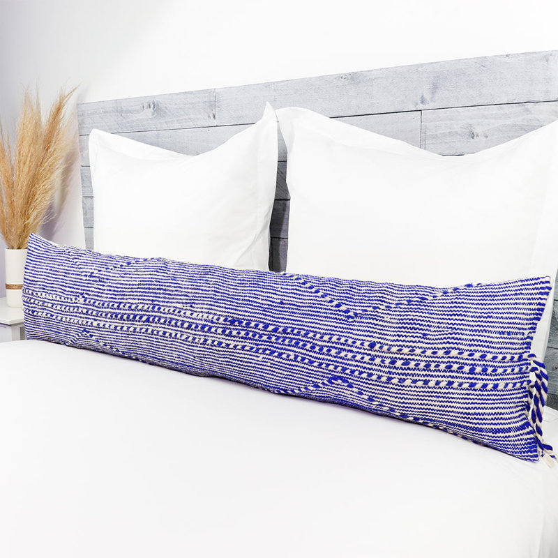 Coussin Hanbel en bleu marine / blanc