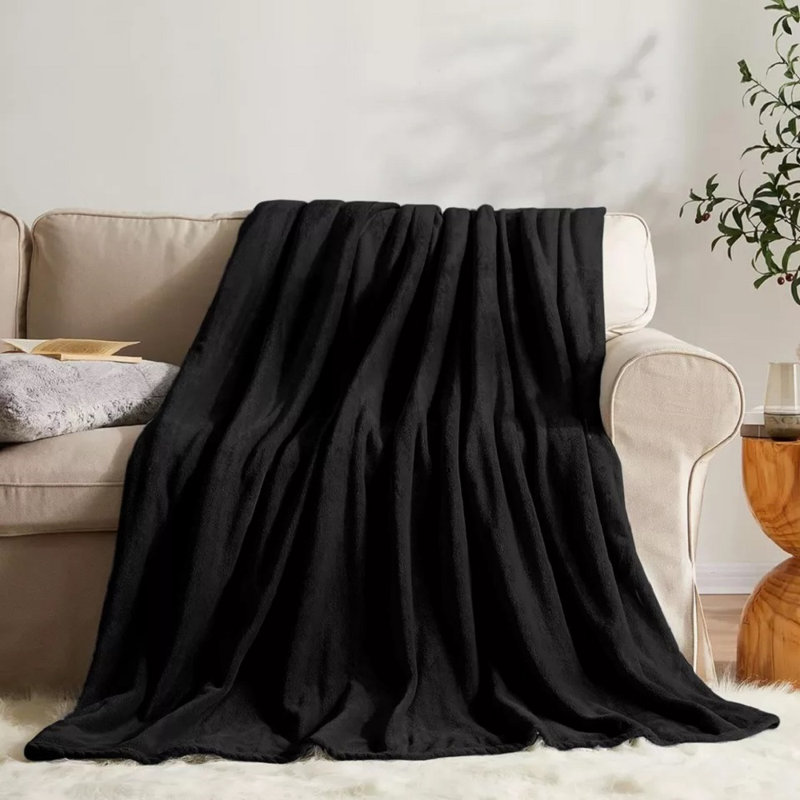 Fairmont Park Throw, 130cm W x 150cm L, Black