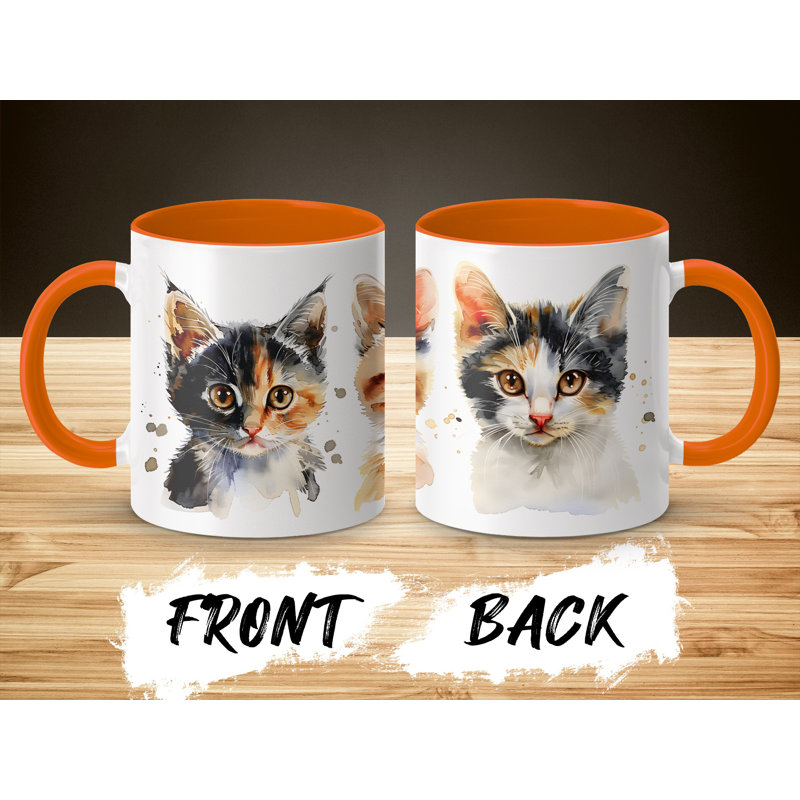 Ceramic Coffee Mug, Orange