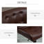 Ensemble de 2 tabourets de bar avec siège réglable, coussin rembourré épais et repose-pieds en métal