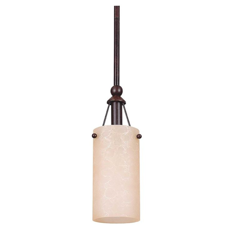 Luminaire suspendu cylindrique à 1 lumière Kadie-Louise