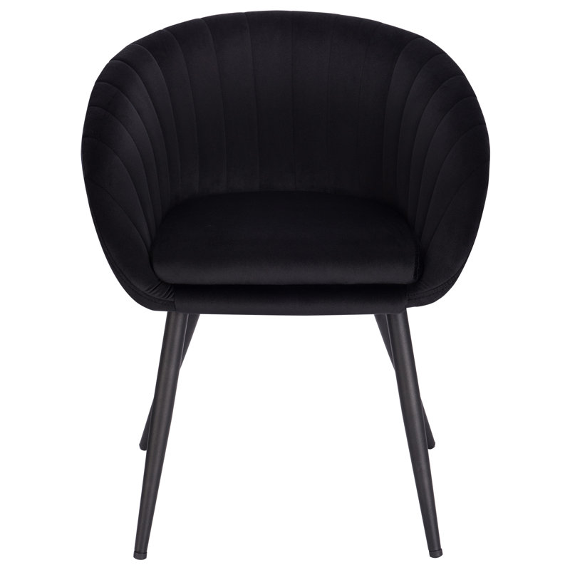 Popham Upholstered Dining Chair, Black