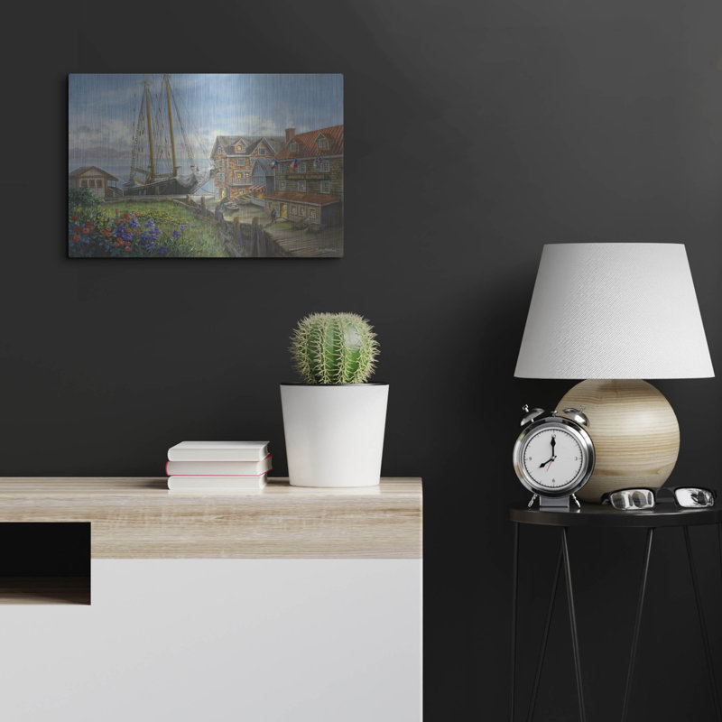 Art mural en métal luxueux «Marine Fournitures» par Nicky Boehme, 24 po x 16 po, H 16 po x l 24 po