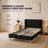 Eriksay Low Profile Upholstered Platform Bed with Wingback Headboard-1653282084-1683457355