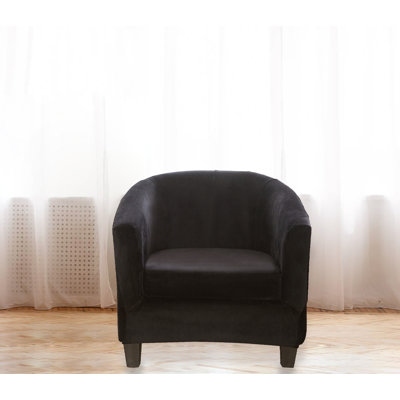 Housse pour fauteuil de café en velours avec housses de coussin de boîte Devrick