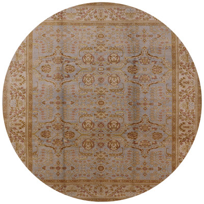 Tapis oriental bleu / brun