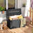 100 Gallon Resin Outdoor Storage Box Waterproof Deck Box w/ Lockable Lid & Wheels-116269383