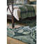 Hand Tufted Wool Floral Area Rug in Tump Green-732894354