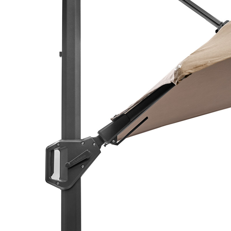 Aariyana 3m Square Parasol, Brown, Anthracite
