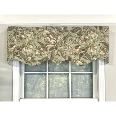 Cotton Paisley Pointed Window Valance