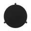 Table basse ronde en bois, noire
